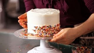 How to Decorate a Cake with Sprinkles  Cake Decorating [upl. by Niltag]