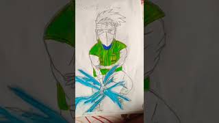 Kakashi chidori drawing  art work in progress [upl. by Florian]