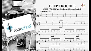 DEEP TROUBLE  Rockschool Grade 1 Drums [upl. by Pavel]