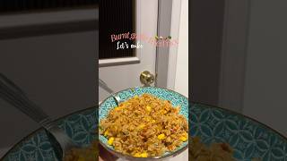 Burnt garlic fried rice🌶️🧄 made from Leftover Rice friedrice leftoverricerecipe food shorts [upl. by Amahs]