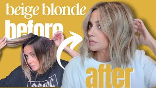 EASY Beige Blonde Tutorial Step by Step with Formulas [upl. by Madelin86]