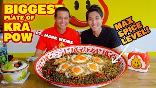 WORLDS BIGGEST PAD KRAPOW ft MarkWiens at PhedMark Bangkok  MY SPICIEST FOOD CHALLENGE EVER [upl. by Adnahc]