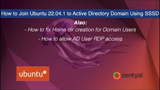 How to Join Ubuntu 2204 to Active Directory Domain [upl. by Fleeman]