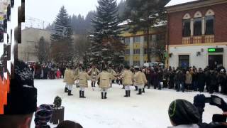 Christmas Winter Traditional Romanian Dance and Customs Vatra Dornei Romania [upl. by Sullivan]