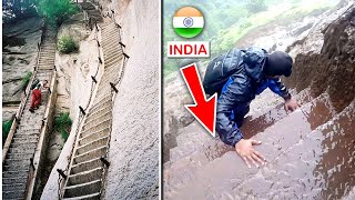 Top 10 Most Dangerous Stairs सीढ़ियां In The World [upl. by Dnalrah]