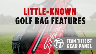 Team Titleist Gear Panel Littleknown Golf Bag Features [upl. by Bollay846]