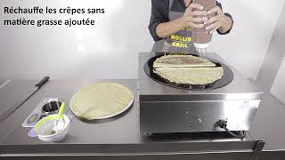 Crêpière vitrocéramique CVE 400  Roller Grill [upl. by Atinit]