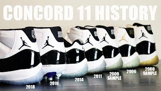 Air Jordan 11 Concord Collection Review  History [upl. by Damalus]