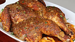 Juicy OVEN Roasted Chicken  How To Bake A Whole Chicken Easy [upl. by Nnep925]