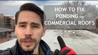 How to Fix Ponding Water on a Commercial Roof [upl. by Otti]