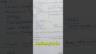 koilonychia causes stages plummerVinson syndrome [upl. by Airegin]