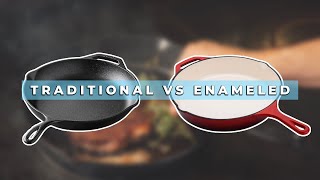 The real difference between Traditional vs Enameled Cast Iron [upl. by Emmalee]