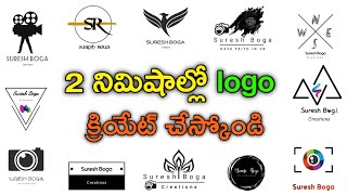 How to make your own logo design  how to create Logo in Mobile  suresh boga [upl. by Aden]