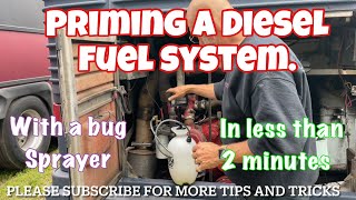 Priming a Diesel engine made easy [upl. by Atteniuq986]