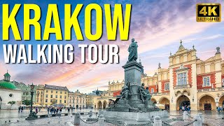 KRAKOW Poland 🇵🇱  4K Walking Tour  Autumn 2022 [upl. by Dayiz39]