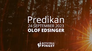 Predikan 24 september 2023 Manligt och kvinnligt i församlingen [upl. by Ruby]