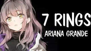 Nightcore  7 rings Ariana Grande  Lyrics [upl. by Ennovi]