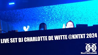 live set dj Charlotte de Witte KNTXT 2024 KNTXT techno charlottedewitte [upl. by Godding]