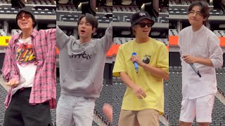 220416 Anpanman Soundcheck BTS Fancam Permission to Dance PTD On Stage Las Vegas Concert Live 방탄소년단 [upl. by Lucchesi]