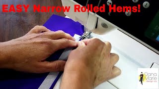 Narrow Rolled Hem using BanRol Waistband Stabilizer [upl. by Haim]