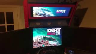 Dirt Rally 20 Triple Screen just got it set it up with simhub and simvibe [upl. by Remde]