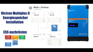 Victron Multiplus II Installation des ESS Systems  Pylontech Energiespeicher nachrüsten [upl. by Vizza421]