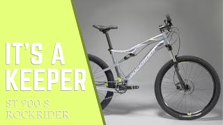 ST 900 S Fully MTB Presentation 4K Dechatlon Bike [upl. by Ellenohs]