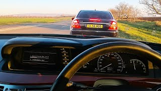 MercedesBenz W221 S320cdi vs E320cdi W211 [upl. by Sinnoda]