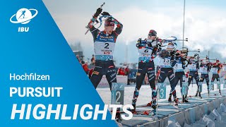 World Cup 2324 Hochfilzen Men Pursuit Highlights [upl. by Audun]