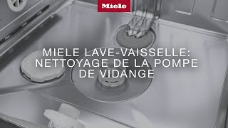 Miele Lavevaisselle Nettoyage de la pompe de vidange [upl. by Ailuj]