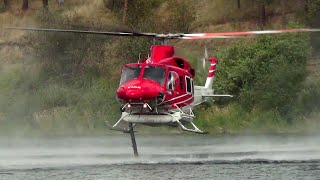 Fire Attack Helicopters in Action at Shannon Lake [upl. by Ekihc19]