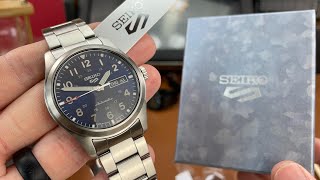 SEIKO 5 Automatic Field Watch SRPG29  Unboxing amp First Impressions [upl. by Bekelja]