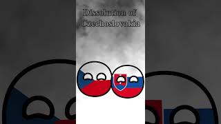 Dissolution of Czechoslovakia countryballs czechia slovakia [upl. by Aniroz]