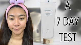 AROMATICA Soothing Aloe Vera Gel  A 7 DAY TEST [upl. by Selwyn128]