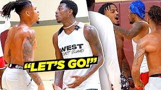 CLAMP GOD vs FRANK NITTY East Coast Squad PULLS UP On West Coast 5v5 Scrimmage Gets Wild [upl. by Arym]