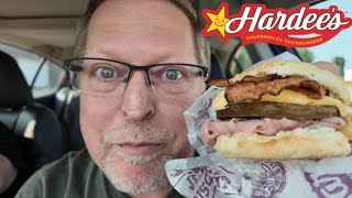 Hardees Monster Biscuit Sandwich Review [upl. by Lraep]