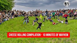 Cheese Rolling Compilation  10 minutes of mayhem [upl. by Ulrika128]