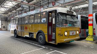 Eerste keer starten en rijden RET 754 na terugplaatsen van de Kromhout 6HT117 motor [upl. by Danell287]