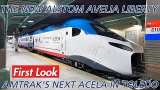 Amtraks New Acela The Alstom Avelia Liberty through Toledo Ohio [upl. by Lulu]