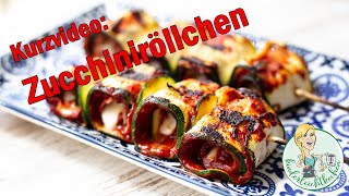 Kurzvideo Zucchiniröllchen für den Grill [upl. by Aniv]