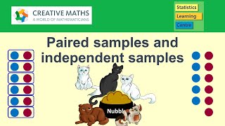 Paired samples and independent samples for statistical analysis  statistics help [upl. by Cope]