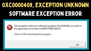 How to Fix 0xc0000409 Exception Unknown Software Exception Error on Windows 11 [upl. by Aknayirp113]