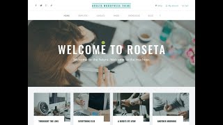 WordPressワードプレス無料テーマ Roseta インストールと設定・使い方 [upl. by Airotkciv]
