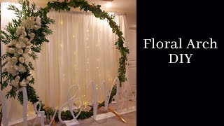 DIY Floral backdrop  Wedding Backdrop DIY [upl. by Waldman119]