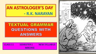 AN ASTROLOGERS DAY TEXTUAL GRAMMAR  CLASS 11  SEMESTER 1 [upl. by Hoag]