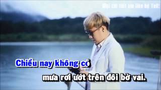 Chiều nay không có mưa bay Karaoke  beat Trung Quân Idol [upl. by Garnett961]