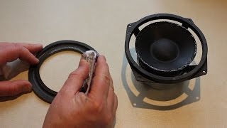 Speaker Foam Repair amp Replacement from Start to Finish [upl. by Eelan]