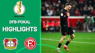 Bayer Leverkusen  Düsseldorf  40  Zusammenfassung  DFB Pokal 202324 [upl. by Ajnin]