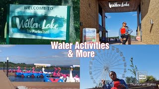 Willen Lake Milton Keynes Boat Rides Aqua Parc and more [upl. by Ranitta]