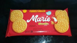 Review Produk 2893  Arrow Brand Marie Milk Biscuit [upl. by Eenahc]